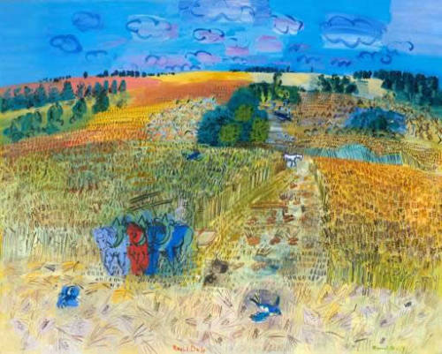 The Wheat Field, 1929, Raoul DufyMedium: oil,canvaswww.wikiart.org/en/raoul-dufy/the-wheat-f