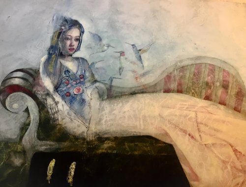 Katarína Vavrová (Slovakian, b. 1964, Limbach, Slovakia), Mixed Media on Japanese Paper