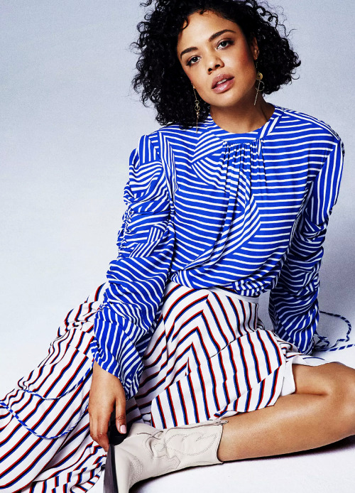 dailytessa:Tessa Thompson photographed by Jonty Davis for Stylist