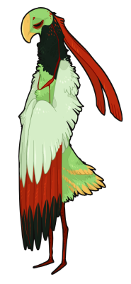 corycat90:  workin’ on my app for pokemon amie Revamped my original Xatu concepts in order to make this guy 