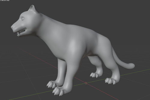 Work in progress model. Soon to be a feerce(!) and very fluffy warclaw. (Was also called a cleaning 