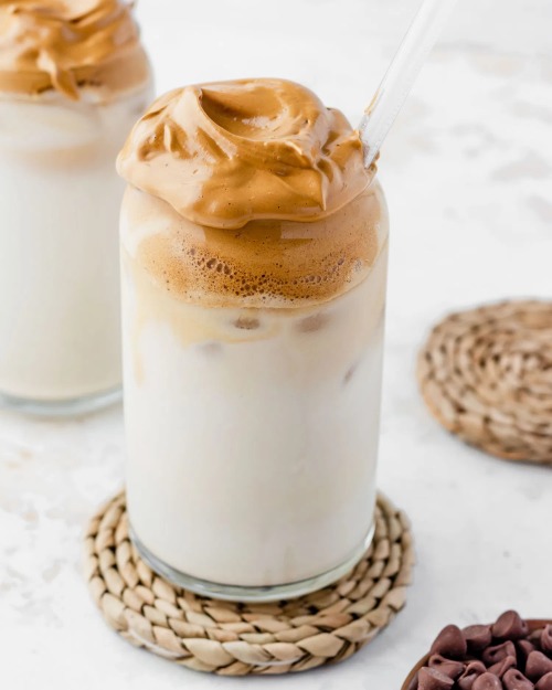 Homemade Iced Mocha Dalgona Coffee