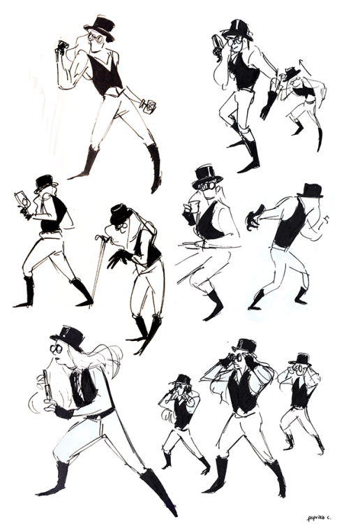 some gestures from costumed life drawing recently!
