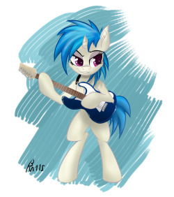 mlpfim-fanart:  Guitarist Vinyl by BIG-MAC-115