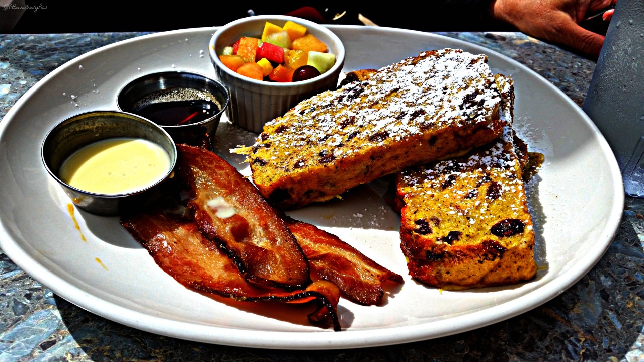 French toast for brunch in the market