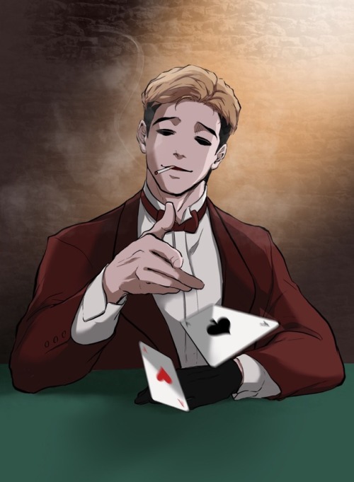 drawverylittle:[Mafia!AU]Context: Mafia clan leader Sangwoo frequents gambling establishments where 