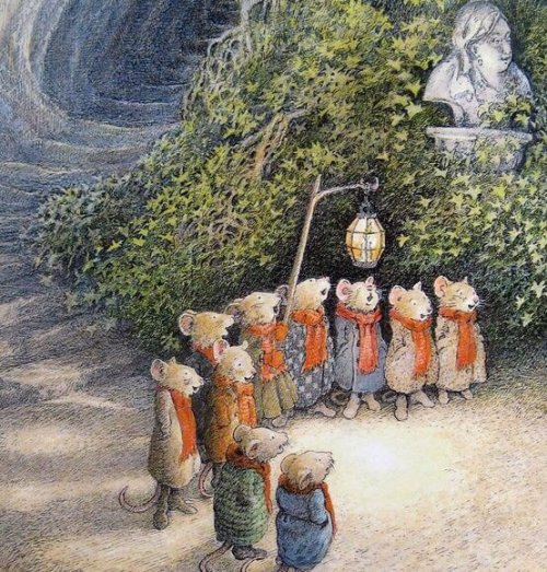 pagewoman:Carol of the Field Mice from The Wind in the Willows by Kenneth Grahameby Inga Moore