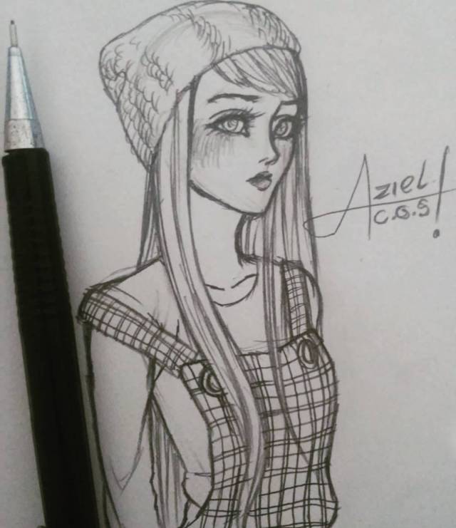 Desenhos tumblr  Girl drawing sketches, Illustration art drawing, Drawing  sketches