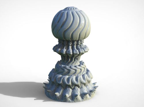A Custom Chess Set I Was Sculpting For Fun In 2019, Didn't Sculpt The Entire Set And I Don't Have The