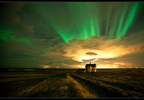 Aurora borealis by Gunnar Gestur on Flickr.