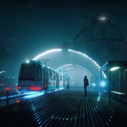 digital-nugget: LAST TRAIN HOME // beeple . 