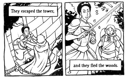 Here are some of my favorite inked panels from my contribution to Love In All Forms: The Big Book of