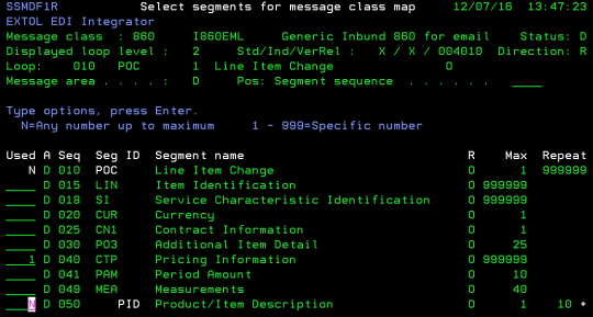 cleo extol integrator segment element map error