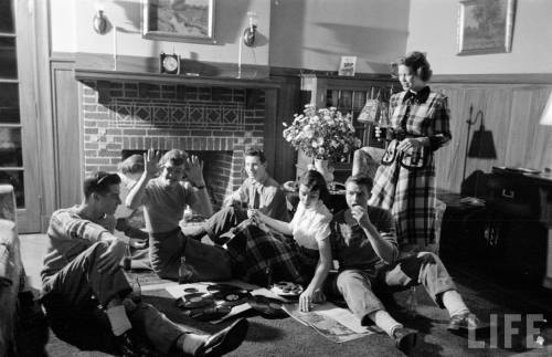 Cast members of Winchester High School’s production of Mother was a Freshman listening to