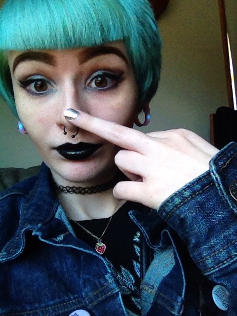 lordofscum:  I cut my bangs impulsively and I’m going to get my lip pierced today!!