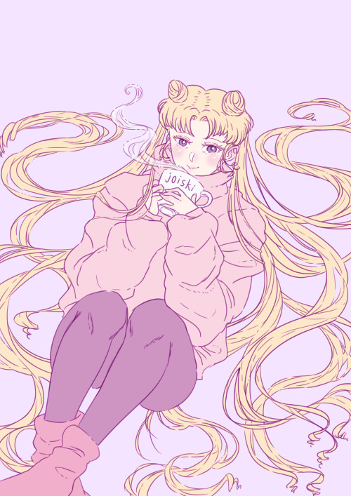 joiskidraw:Cuddle up with Usagi~~Classic versionSailormoon redesign versionChristmas version