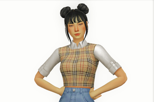 plummosims: 1:  Hair by @dogsill | Top by @dyoreos | Bottoms by @