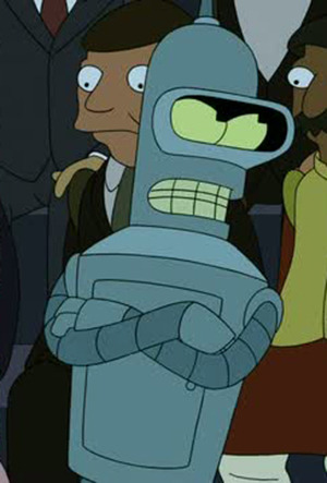 robotmonarchy:A photoset of Bender Bending Rodriguez (quite angrily) crossing his arms. he’s s