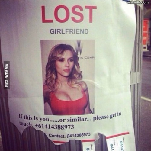 9gag:  Lost girlfriend 