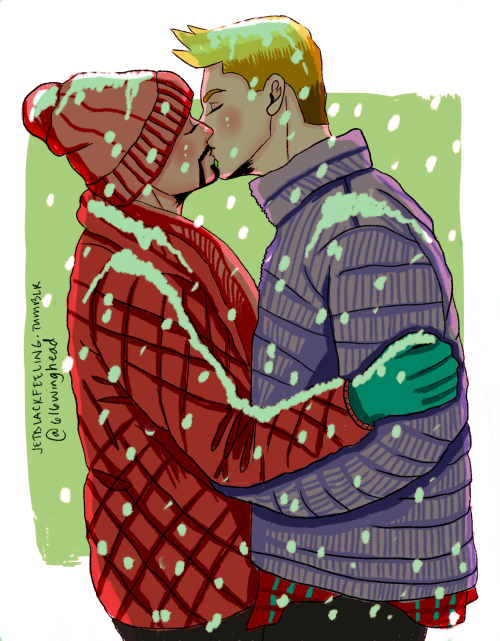 jetblackfeeling:for the stevetony one hour drawing challenge on twitter. theme: snow. and yes they&r