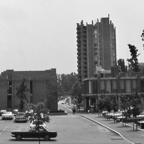 Lake Anne Center, Reston, Fairfax County, 1969.Conceived and built in the idealistic days of the 196