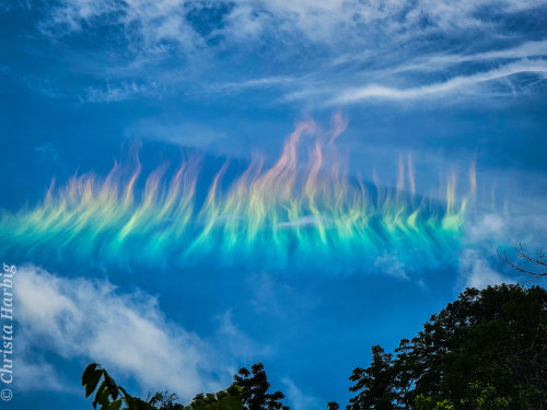 apod: 2021 August 30 A Fire Rainbow over West Virginia Image Credit: Christa Harbig Explanation: Wha