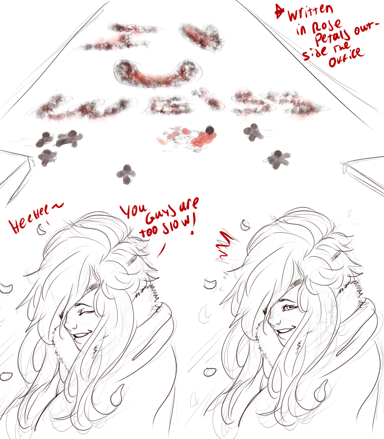jen-iii:  I got bored so I doodled a Future AU comic when Ruby leaves a big rose