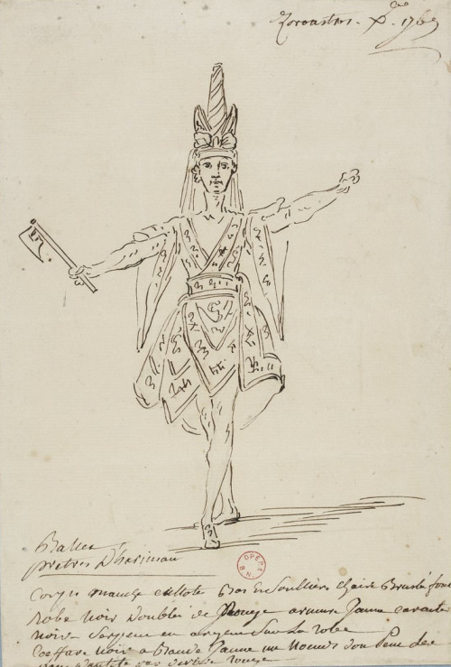 Design for the opera “Zoroastre” by Louis-Rene  Boquet, 1769