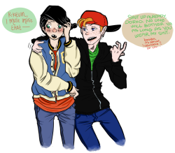 keddward:   oopsso mini obvious headcanon: kevin lets dd wear his varsity jacket around school, kind of a sign not to pick on him or lay a hand on him really. i think it’s mostly directed towards marie kanker and other bullies, though. jbsdjkblkdagjb.