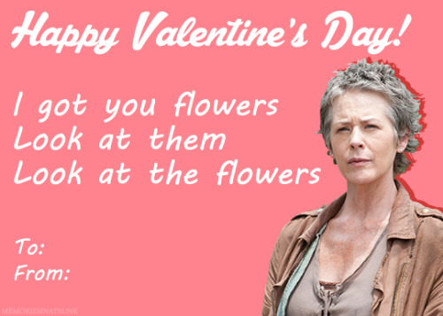 memoriesinatrunk: Walking Dead Valentine’s Day cards.  (1/?)