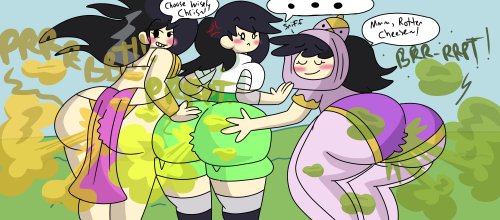 These farting girls by SunnyFunny definitely are giving me that good farty vibe I feel whenever I se
