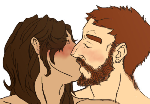 lilriddle:Practicing drawing kisses.Question, anyone else out there ship Kay/La Cote? I feel like I’