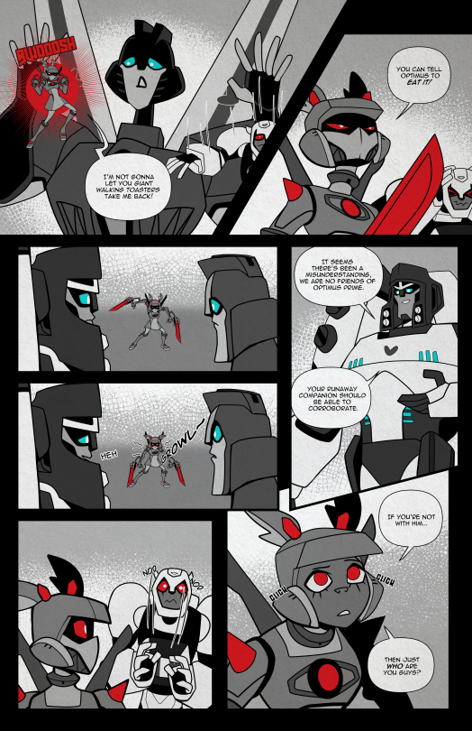 Runaway Autobots Part 1Prime Has Taken Control Over Sumdac Tower. Sari And Bumblebee Escape To Fend For