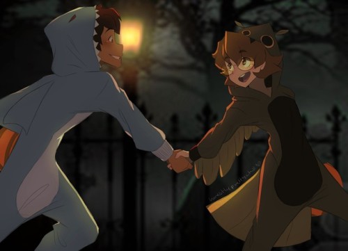 honestlyprettychill: Some Plance Trick-or-Treating for y’all &lt;3  They both dressed