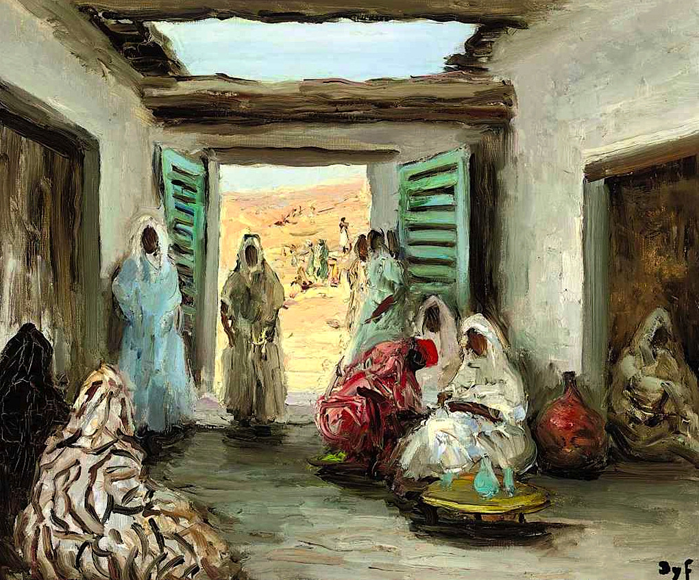 bofransson:  Cour de maison au Maroc, Marcel Dyf. French (1899 - 1985) 