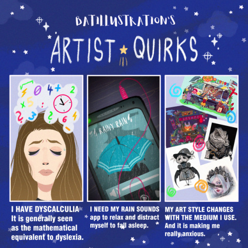 Here’s my take on the artist quirks meme. 