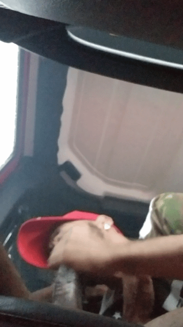 eyezallonangel81: Sucking baby dick in jeep at Wal-Mart in parking lot lol was horny af…