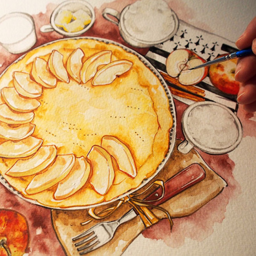 Food commissions are definitely among my favorites !Here are some watercolor illustrations (includin