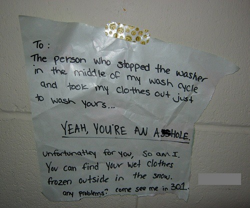 eddie-rochester:notthatyoudcare:jaaaaaaames:Passive aggressive notes are the best.there was nothing 