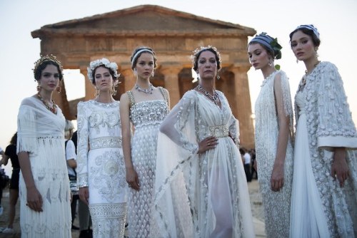 Dolce & Gabbana Alta Moda at the Temple of Concordia