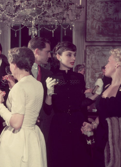 Insanity-And-Vanity:  Audrey Hepburn At A Party Honoring Her Return To London After