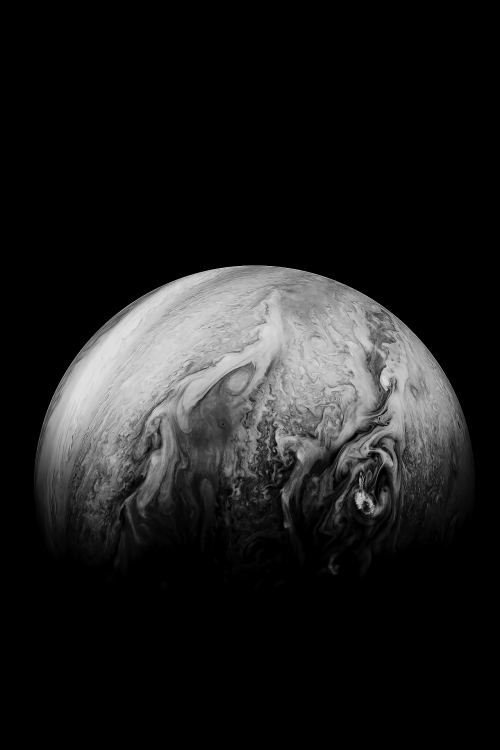 maxsix:Massive cyclone on Jupiter, December 2019 | Captured by the Juno Mission via NASA
