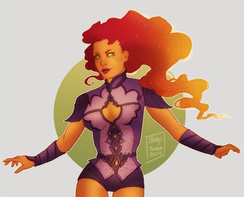 Donation Art #14: Armored Starfire for starfiretheninjaArtist: JBadgr__________________________