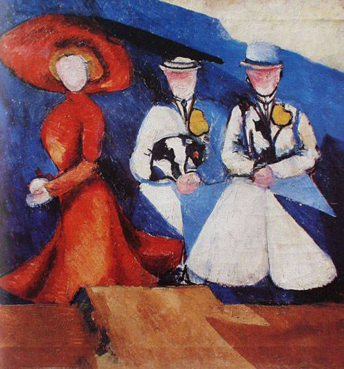 Three Female Figures, 1910, Aleksandra Ekster