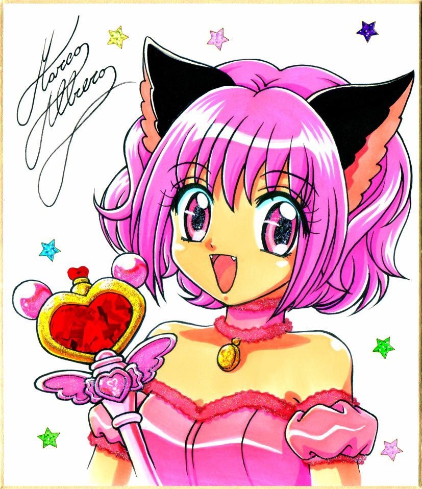 Tokyo Mew Mew Momomiya Anime Figure Badge, Ichigo Zakuro, Mint