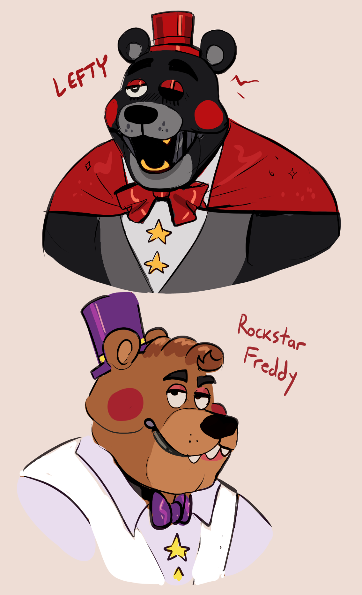 Fredbear and Nightbear (Original Lefty) by Pipsqueak737 on DeviantArt