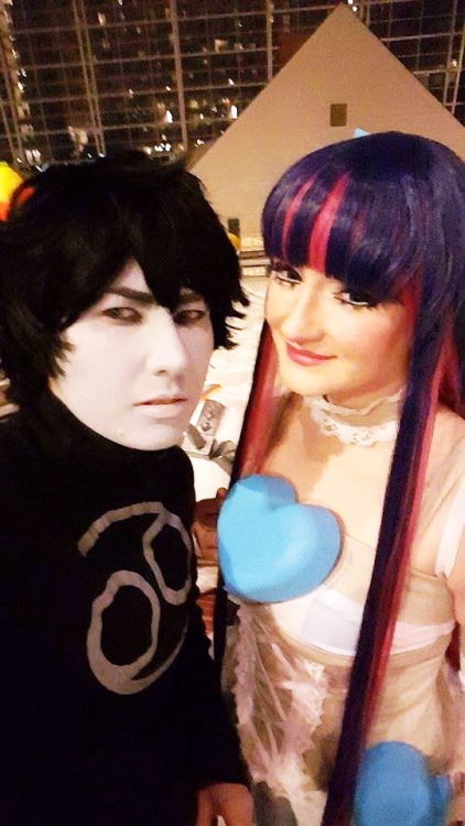 Selfie party on Friday at Katsucon 2016.Panty, Stocking, and Brief hang out in the hotel and then ge