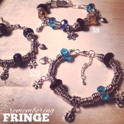 subject13fringe:  subject13fringe:  Attention all Fringies and Cortexikids!  My niece and I have made some beautiful Tibetan Silver Charm Bracelets complete with a “Remembering Fringe” theme. These bracelets come in 3 styles and each features a unique