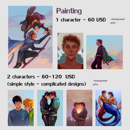 CONTACT - mmezzy.art@gmail.comPrices apply to commissions for personal use onlyI will draw fanart an