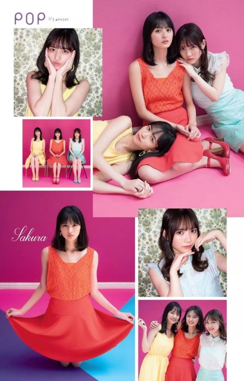 kyokosdog:  Endo Sakura 遠藤さくら, Tamura Mayu 田村真佑, Kanagawa Saya 金川紗耶, Weekly Playboy 2019 No.37